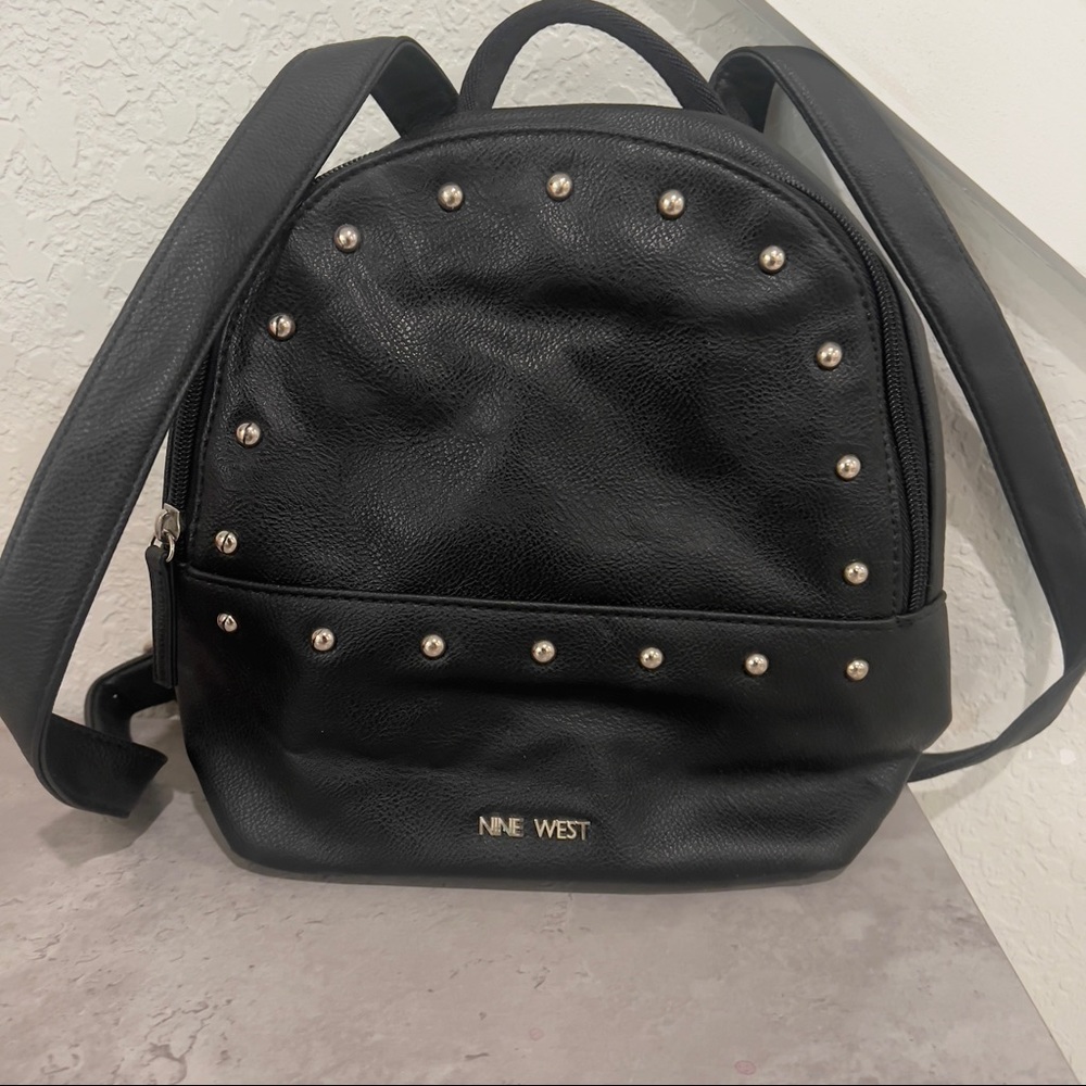 small black backpack Nine West purse handbags